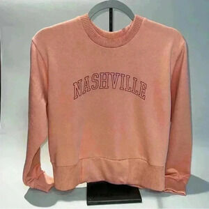 Nashville cropped sweatshirt size large